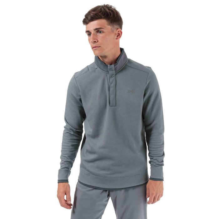 Mens Under Armour Storm Sweater Fleece Snap Mock  Grey. <BR><BR>- Material wicks sweat & keeps dry.<BR>- Light  stretchy woven fabric delivers total comfort.<BR>- Stretch-engineered waistband for superior mobility & insane comfort.<BR>- Flat-front  4-pocket design.<BR>- Tapered leg fit.<BR>- Rear pockets stitched closed to maintain shape in transit—rip or cut to remove.<BR>- For Golf And Other Sports.<BR>- 58% Nylon  36% Polyester  6% Elastin Machine washable.<BR>- Ref: 1317345513