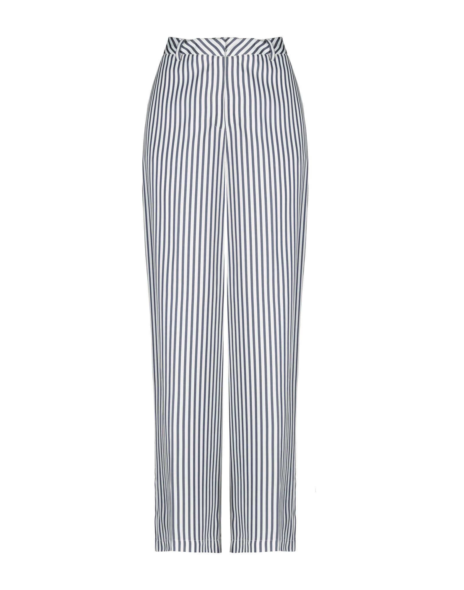 twill, no appliqués, stripes, high waisted, regular fit, wide leg, hook-and-bar, zip, multipockets, tailored