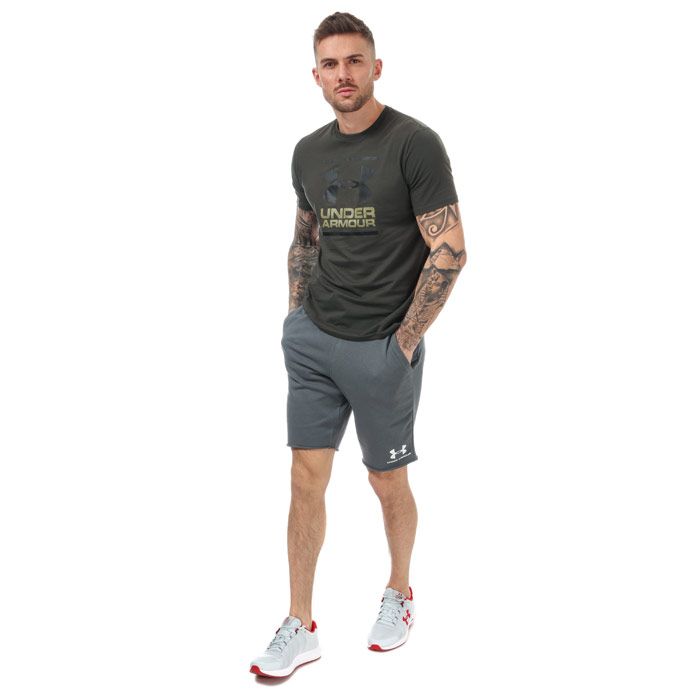 Mens Under Armour Sportstyle Terry Shorts in Grey.BR><BR>- Stretch ribbed waistband.<BR>- External drawcords.<BR>- Pockets to sides.<BR>- Soft French Terry fabric.<BR>- UA branding to left thigh.<BR>- Raw edge hem.<BR>- Loose: Fuller cut for complete comfort.<BR>- Inside leg 10in approximately.<BR>- 80% Cotton  20% Polyester. Machine Washable.<BR>- Ref: 1329288012<BR><BR>Measurements are intended for guidance only.