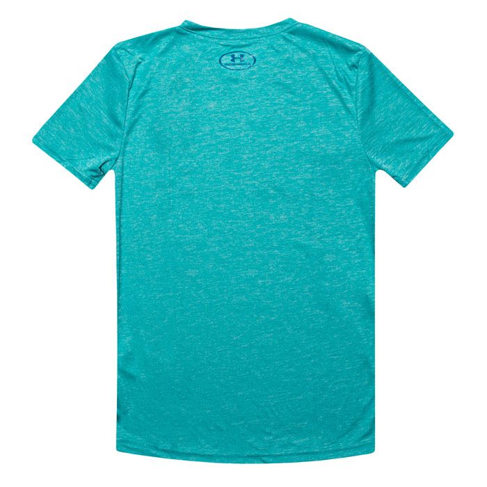 Junior Boys Under Armour Crossfade T-Shirt in Green<BR><BR>- Short sleeve<BR>- Ribbed collar<BR>- Crew neck<BR>- Loose design<BR>- HeatGear® keeps you cool<BR>- Large branding to chest<BR>- 100% Polyester. Machine Washable<BR>- Ref: 1331684454