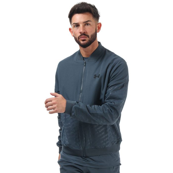 Men's Under Armour Unstoppable Emboss Bomber Jacket in Grey