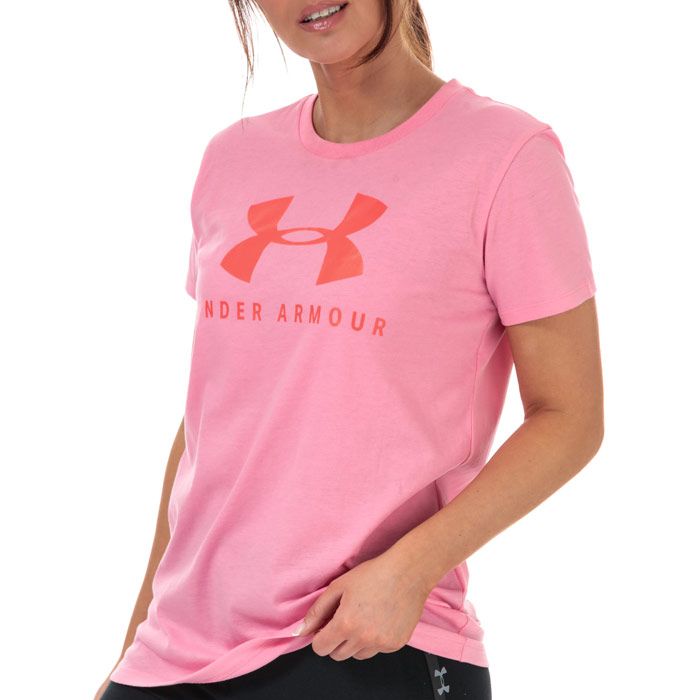 Women's Under Armour Graphic Sportstyle Classic TShirt Pink 810in Pink