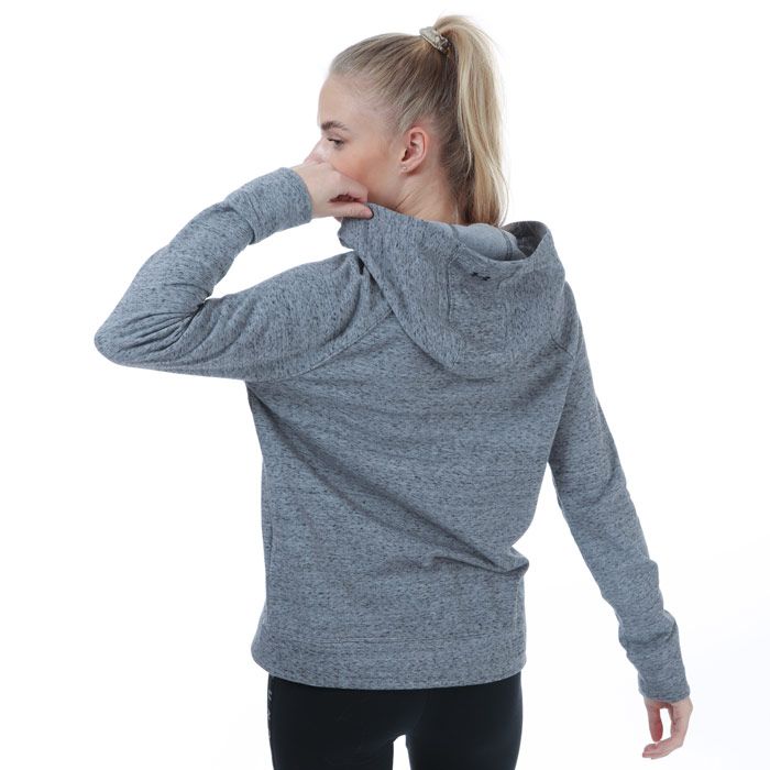 Womens Under Armour Rival Terry Zip Hoody in grey.<BR>- French Terry has a smooth outer layer & a warm  soft inner layer.<BR>- Wicks sweat & dries really fast.<BR>- Raglan sleeves.<BR>- Rival Terry Training Full Zip.<BR>- Open hand pockets.<BR>- Dropped  shaped hem for enhanced coverage.<BR>- 80% Cotton  20% Polyester. Machine washable.<BR>- Ref: 1351810035
