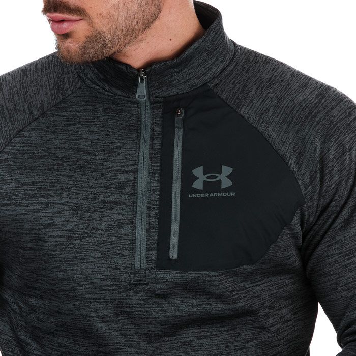 Mens Under Armour AF ½ Zip Sweatshirt in black.<BR><BR>- Funnel neck.<BR>- Long  sleeves.<BR>- Half zip fastening.<BR>- Ribbed cuffs and hem.<BR>- Under Armour branding printed to chest.<BR>- Zip chest pocket.<BR>- 100% Polyester.