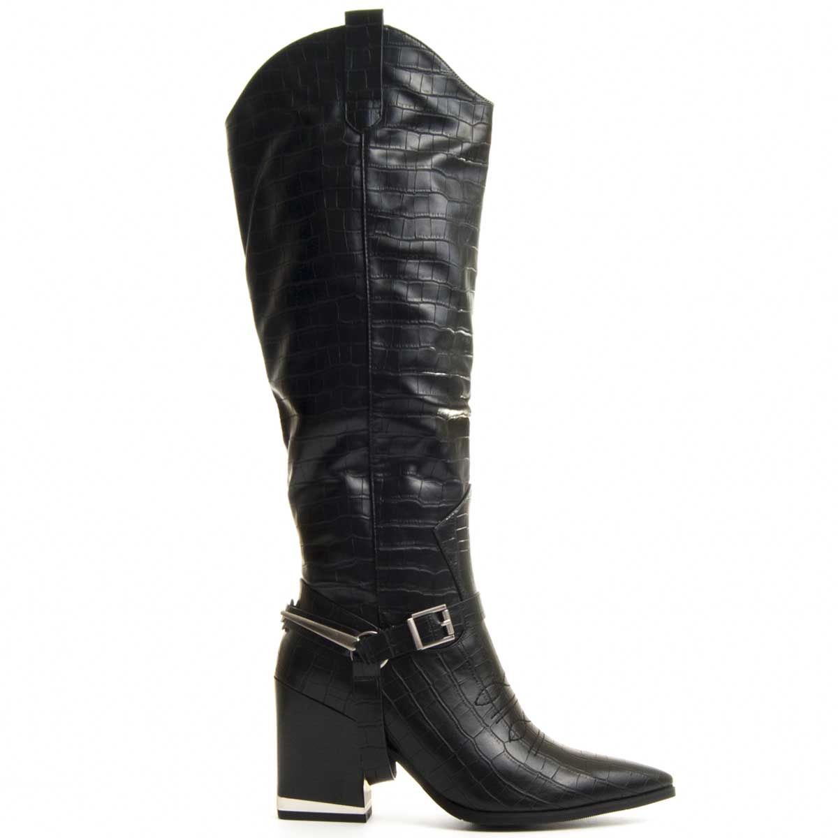 Montevita Laddy Knee High Boot in Black