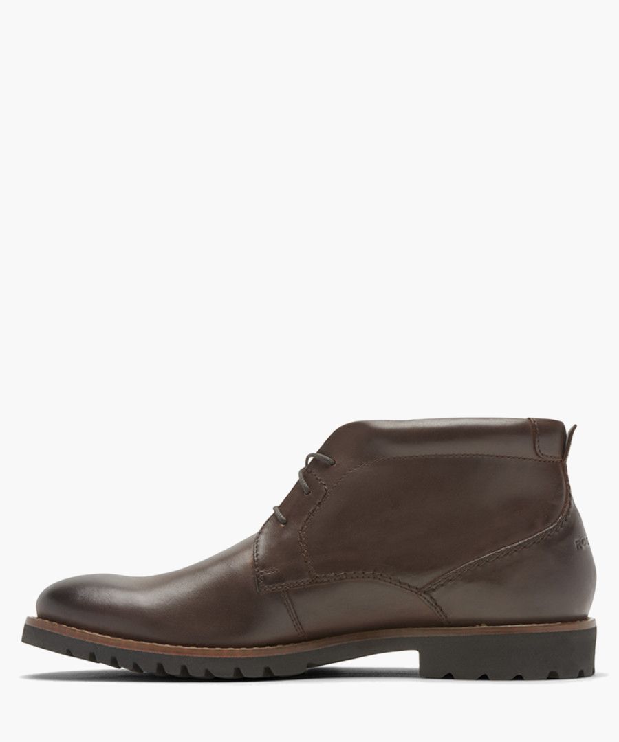 Marshall brown leather Chukka boots