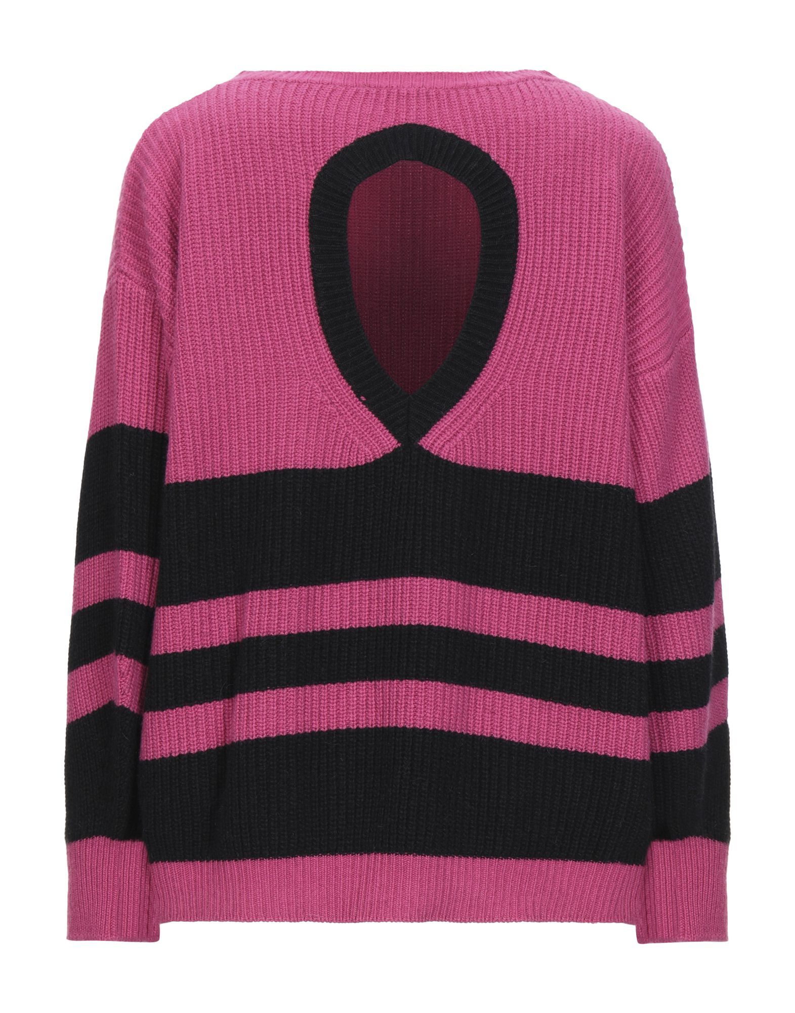 knitted, no appliqu�s, stripes, round collar, lightweight knitted, long sleeves, no pockets