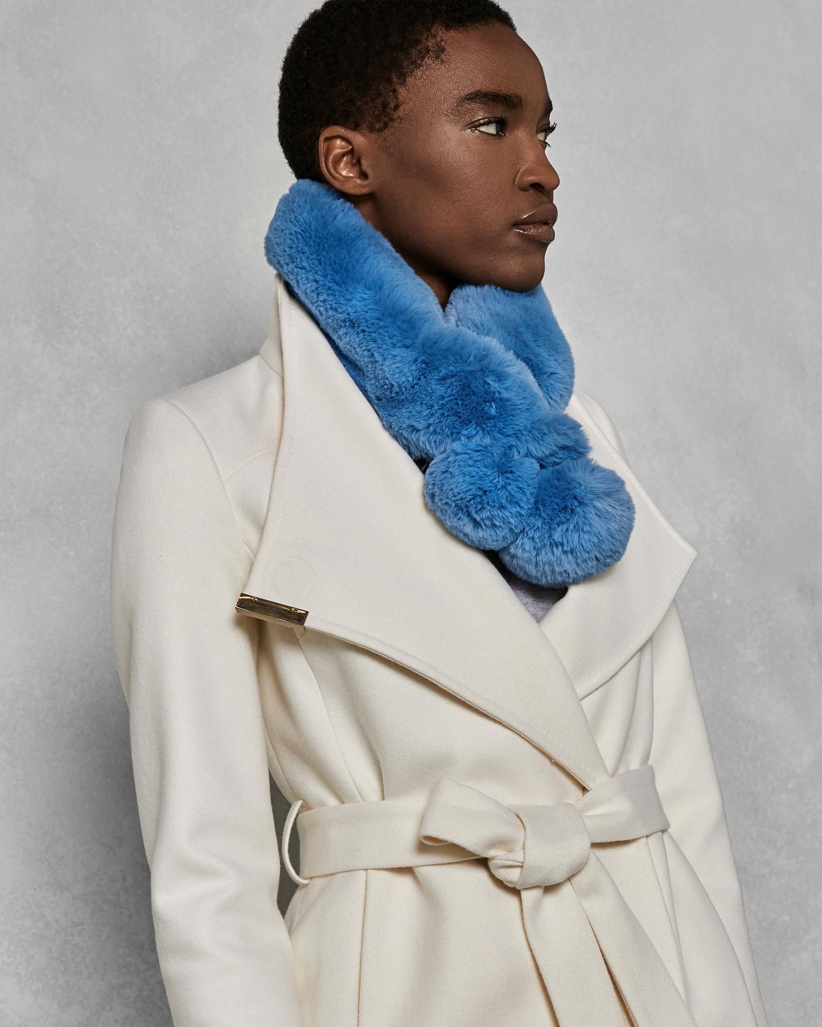 Faux Fur Pom Pom Snood