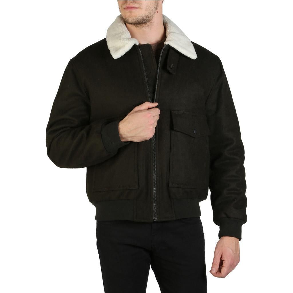 Collection: Fall/Winter. Gender: Man. Type: Bomber. Fastening: zip. Sleeves: long. External pockets: 4. Material: wool 80%, polyamide 20%. Main lining: polyester 100%. Pattern: solid colour. Model height, cm: 188. Model wears a size: XL. Collar: synthetic fur. Inside: lined, padded. Hems: ribbed.
