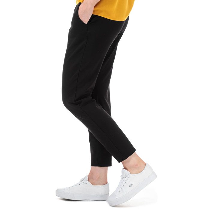Womens Jacqueline De Yong Pretty Jersey Trousers in black.<BR><BR>- Drawcord-adjustable waist  elasticated at rear.<BR>- Front slant pockets.<BR>- High waist - rise = 11in.<BR>- Tapered leg.<BR>- Inside leg length measures 29“ approximately.<BR>- 66% Viscose  30% Nylon  4% Elastane.  Machine washable.<BR>- Ref: 15208992<BR><BR>Measurements are intended for guidance only.
