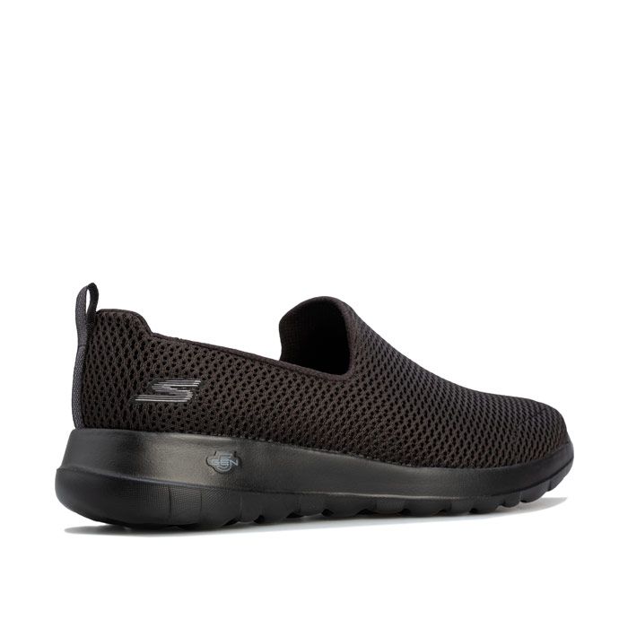 Womens Skechers GO Walk Joy Shoes in black.<BR><BR>Lightweight and comfortable shoes  designed specifically for walking.<BR>- Advanced mesh fabric upper is highly breathable and designed to naturally expand with your foot as you walk.<BR>- Slip on design.<BR>- Lightly padded collar.<BR>- Heel pull on loop for easy on - off.<BR>- Comfortable textile lining.<BR>- Featherweight sockliner adapts to the foot while you walk.<BR>- Goga Max technology for next generation cushioning and support.<BR>- 5GEN® midsole technology provides responsive cushioning and shock absorption.<BR>- Side S logo.<BR>- Textile upper and lining  Synthetic sole.<BR>- Ref: 15600-BBK