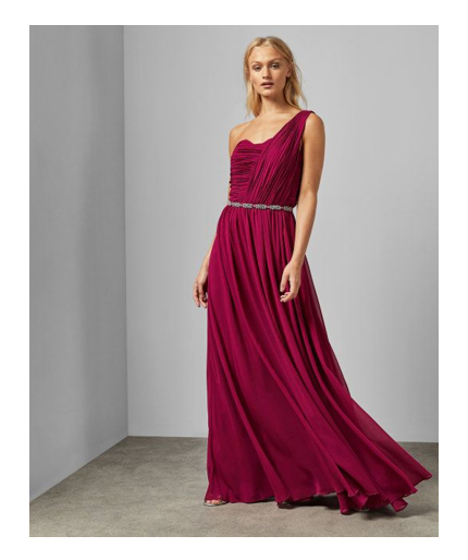 Layered One Shoulder Maxi Drs