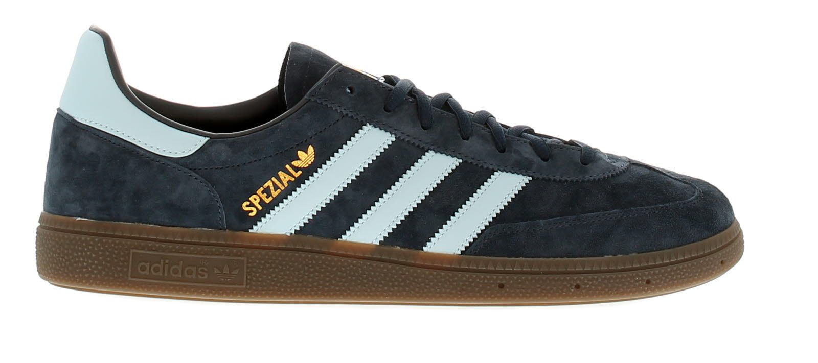 Mens adidas Handball Spezial Leather Upper Trainers Seven Eyelet Lace ...