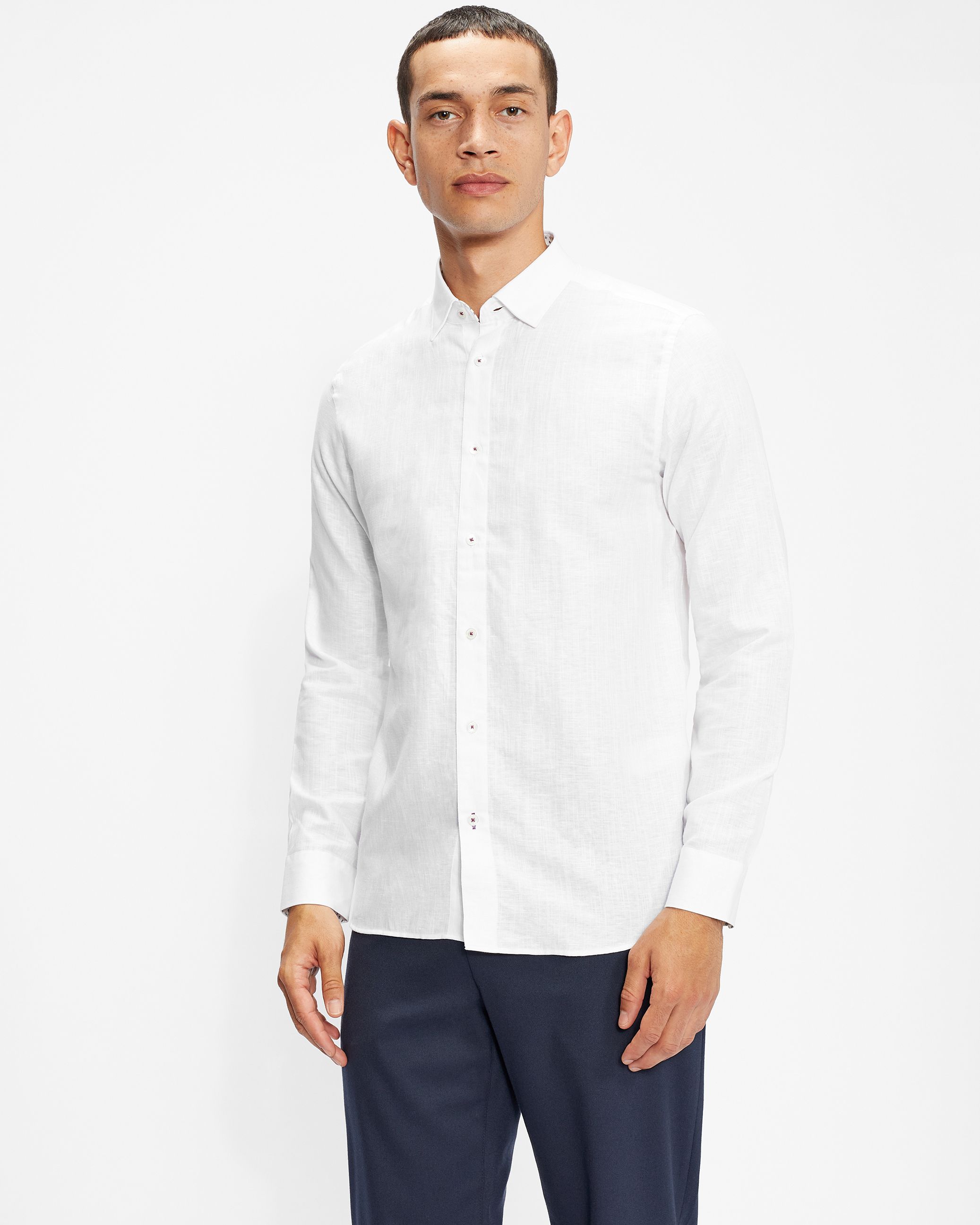 ted baker white linen shirt