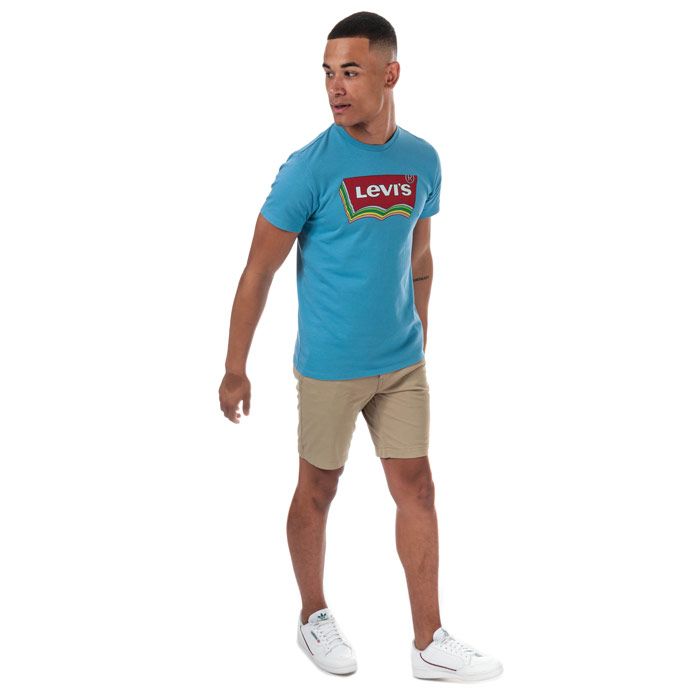 Mens Levi’s XX Chino 502 Standard Taper Shorts in true chino wonderknit.<BR><BR>- Zip fly and button fastening. <BR>- Front slant pockets with side seam zipped pocket.<BR>- Buttoned rear welt pockets.<BR>- Wonderknit fabric looks like twill but feels like a soft knit and delivers advanced comfort  mobility and 4-way stretch.<BR>- Sits at waist.<BR>- Tapers above knee.<BR>- Regular fit through seat and thigh.<BR>- Inside leg length measures 9.5in approximately.<BR>- 84% Cotton  16% Elastane. Machine washable. <BR>- Ref: 17205-0005<BR><BR>Measurements are intended for guidance only.