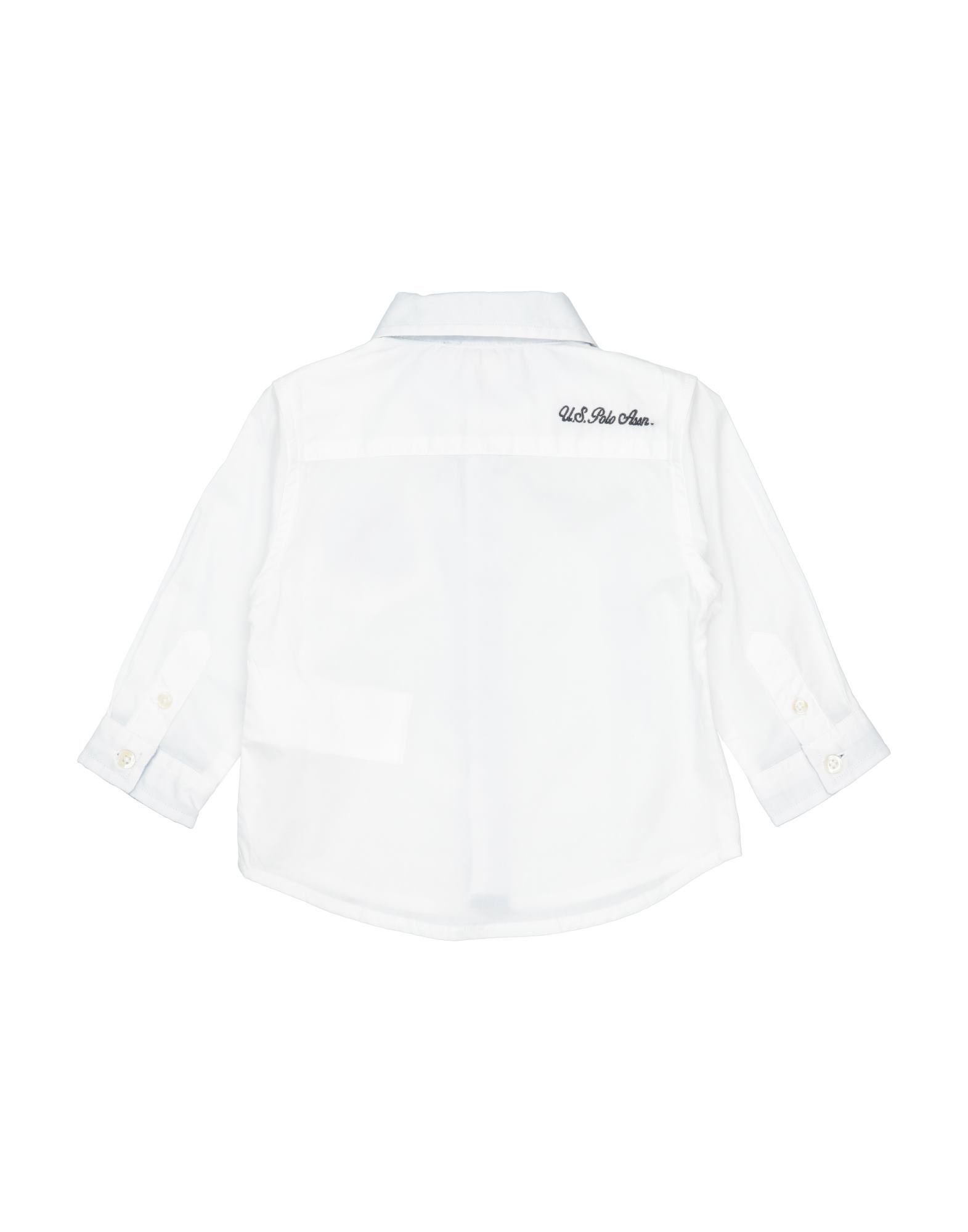 plain weave, embroidered detailing, logo, solid colour, front closure, long sleeves, button closing, buttoned cuffs, classic neckline, single chest pocket, wash at 30° c, do not dry clean, iron at 110° c max, do not bleach, do not tumble dry, stretch