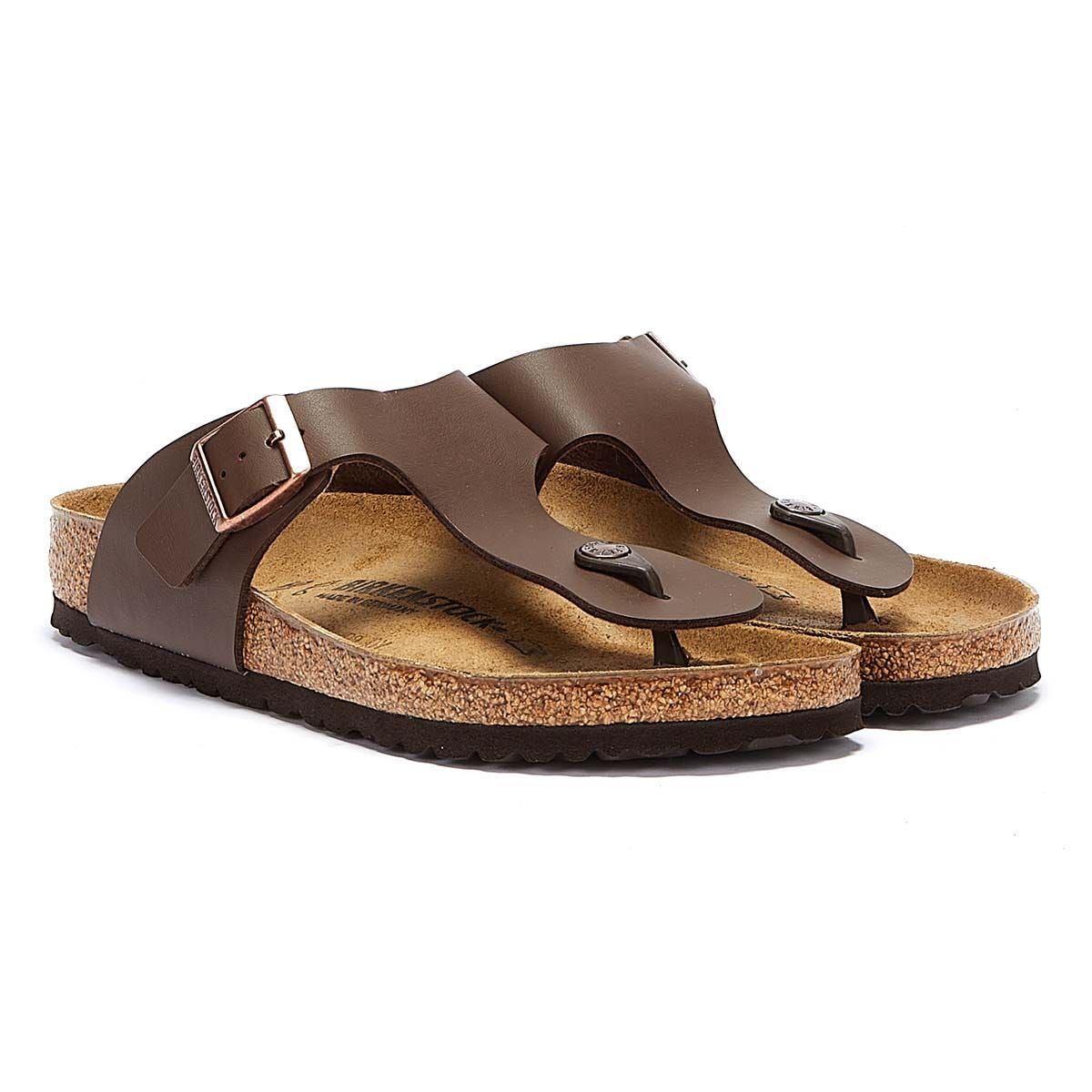 Birkenstock Ramses Birko Flor Mens Dark Brown Sandals-EU 47