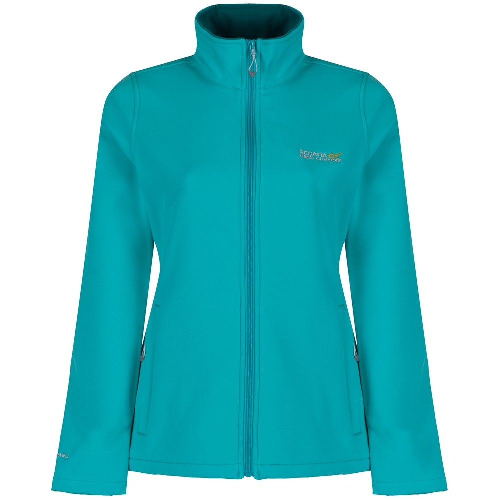 The womens Connie III is a best-selling relaxed fit Softshell jacket. Offering great value and quality across the seasons, it works brilliantly as light outer-layer on mild weather days or as a warming mid-layer during colder months. The stretchy fabric has a DWR (Durable Water Repellent) finish to guard against wind and showers, and a soft, warm backing for added comfort. Its finished with two handy zipped pockets to keep keys, phones (and dog treats) safe. 96% Polyester, 4% Elastane. Regatta Womens sizing (bust approx): 6 (30in/76cm), 8 (32in/81cm), 10 (34in/86cm), 12 (36in/92cm), 14 (38in/97cm), 16 (40in/102cm), 18 (43in/109cm), 20 (45in/114cm), 22 (48in/122cm), 24 (50in/127cm), 26 (52in/132cm), 28 (54in/137cm), 30 (56in/142cm), 32 (58in/147cm), 34 (60in/152cm), 36 (62in/158cm).