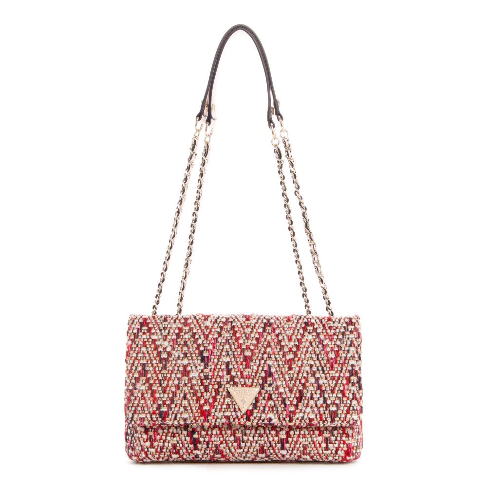 Guess Women's Cessily Convertible Crossbody Flap Cross Body Bag Pink