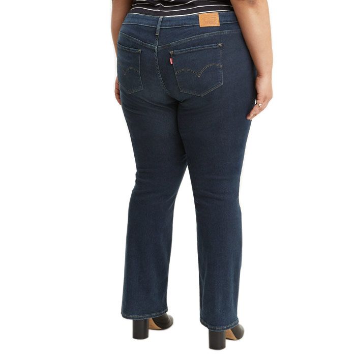Womens Levis 315 Plus Shaping Bootcut Jeans in dark blue.<BR><BR>- Classic 5 pocket styling.<BR>- Zip fly and button fastening.<BR>- Bootcut.<BR>- Slim through hip and thigh.<BR>- Regular waist.<BR>- 84% Cotton  14% Polyester  2% Elastane. Machine wash at 30 degrees.<BR>- Ref: 196450015