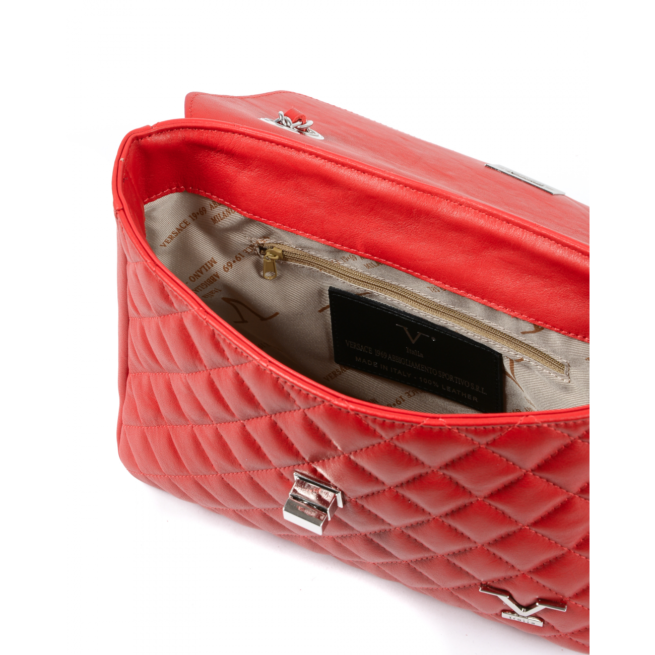 19V69 Italia Womens Handbag Red V024-S SAUVAGE ROSSO