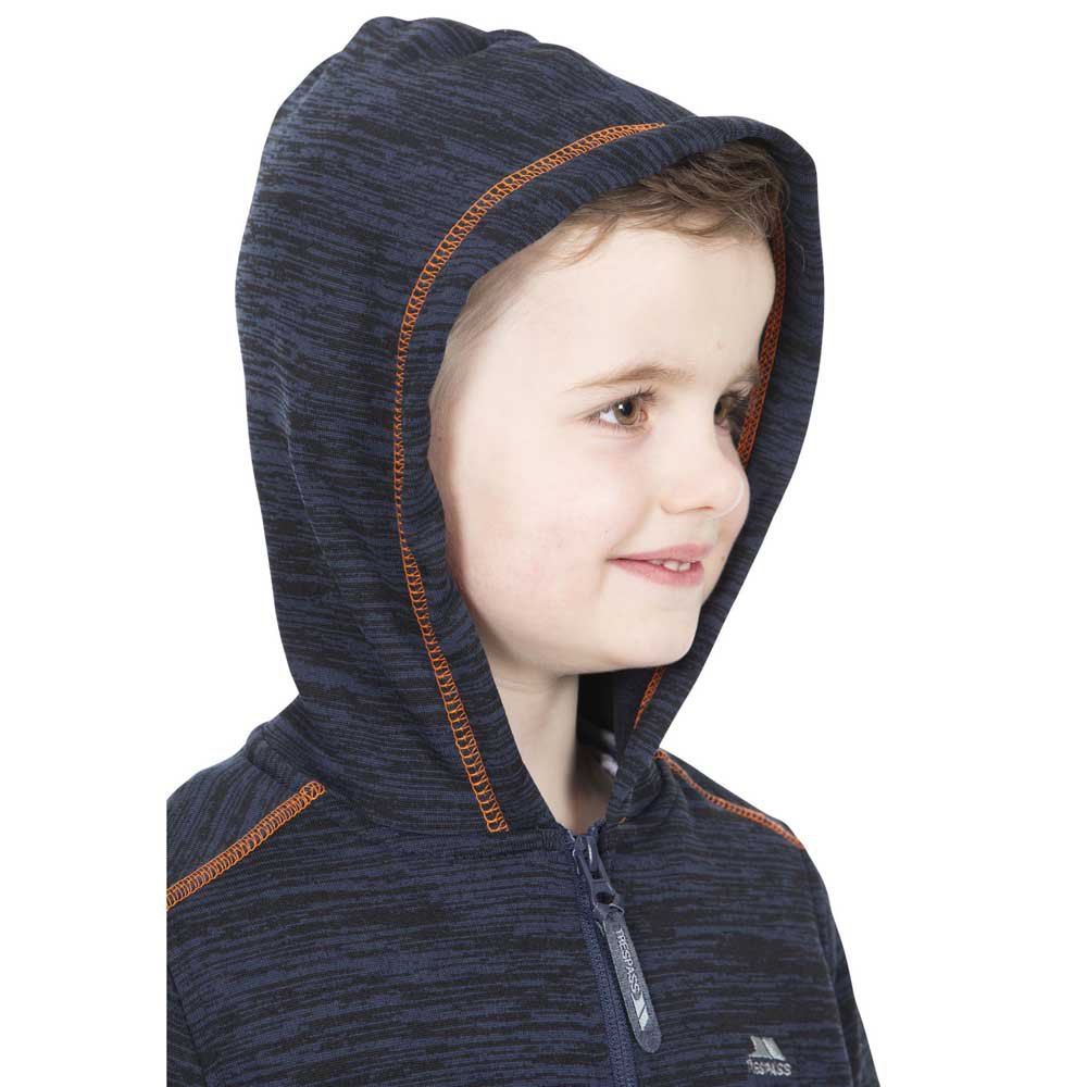 Material: polyester. Fleece with soft knitting. Brushed back side. Hooded style. Chest sizes: 2-3Yrs (21in), 3-4yrs (22in), 5-6yrs (24in), 7-8yrs (26in), 9-10yrs (28in), 11-12yrs (31in).