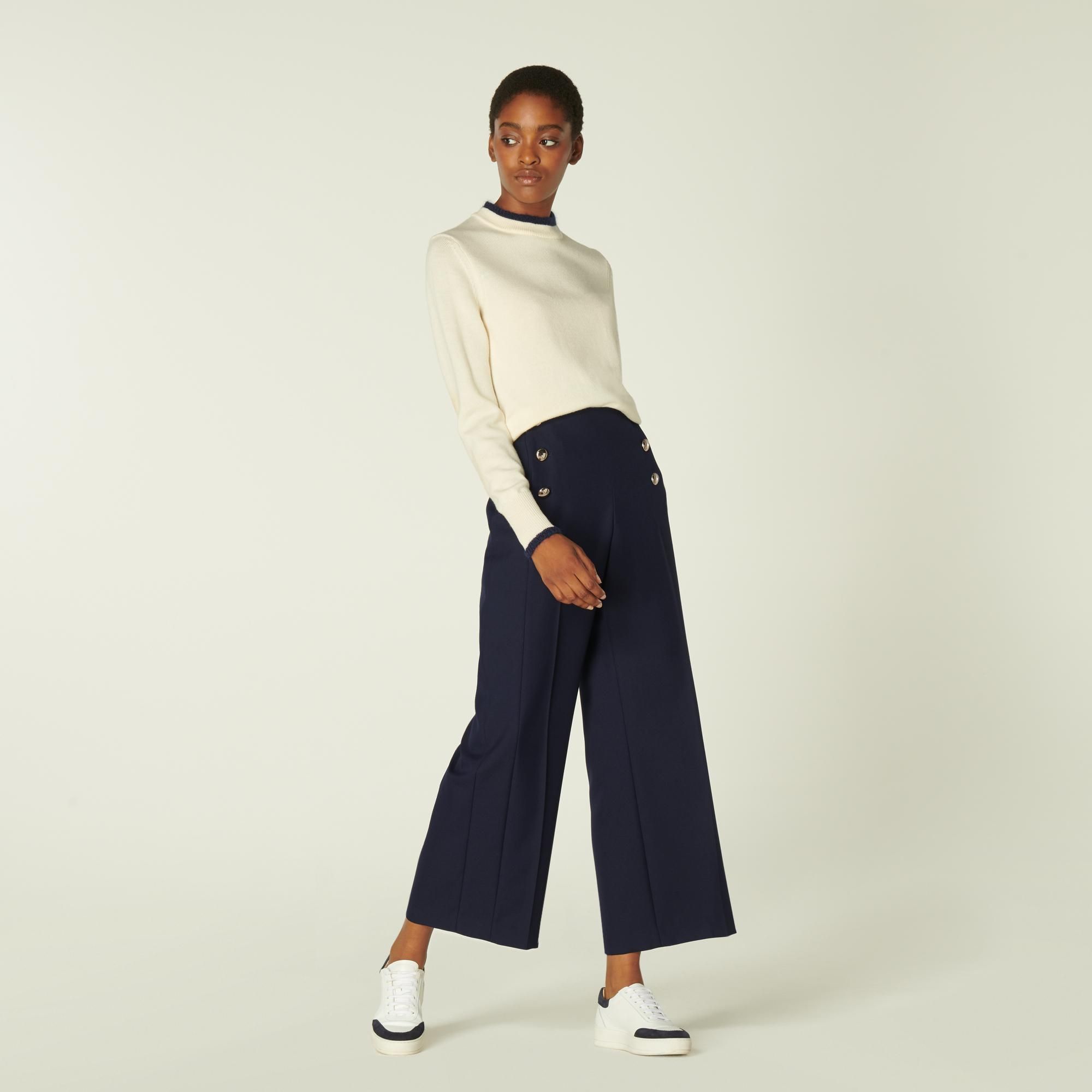 LK Bennett Martina Trousers, Midnight