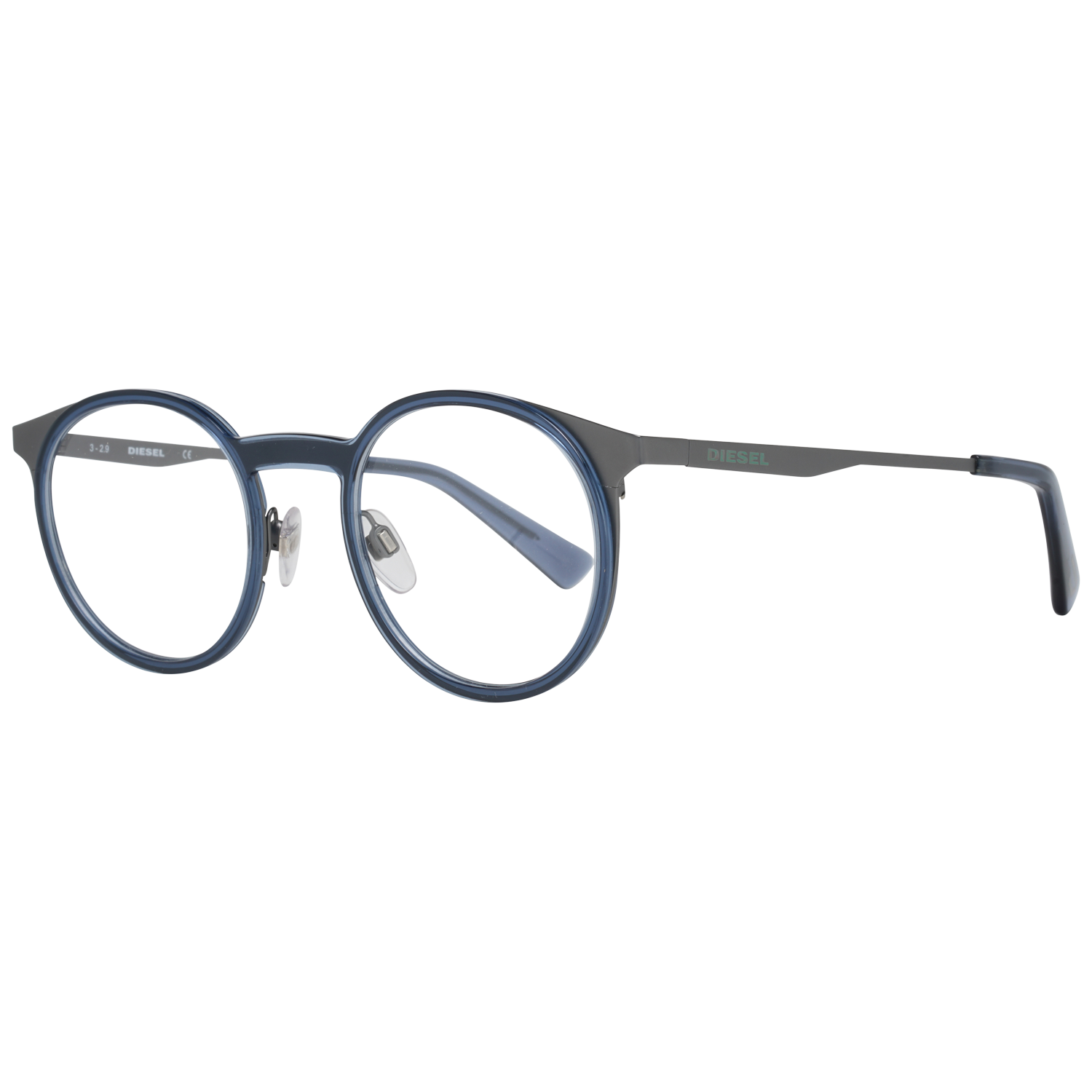 GenderUnisexMain colorBlueFrame colorBlueFrame materialMetal & PlasticSize49-22-145Lenses width49mmLenses heigth42mmBridge length22mmFrame width136mmTemple length145mmShipment includesCase, Cleaning clothStyleFull-RimSpring hingeNo