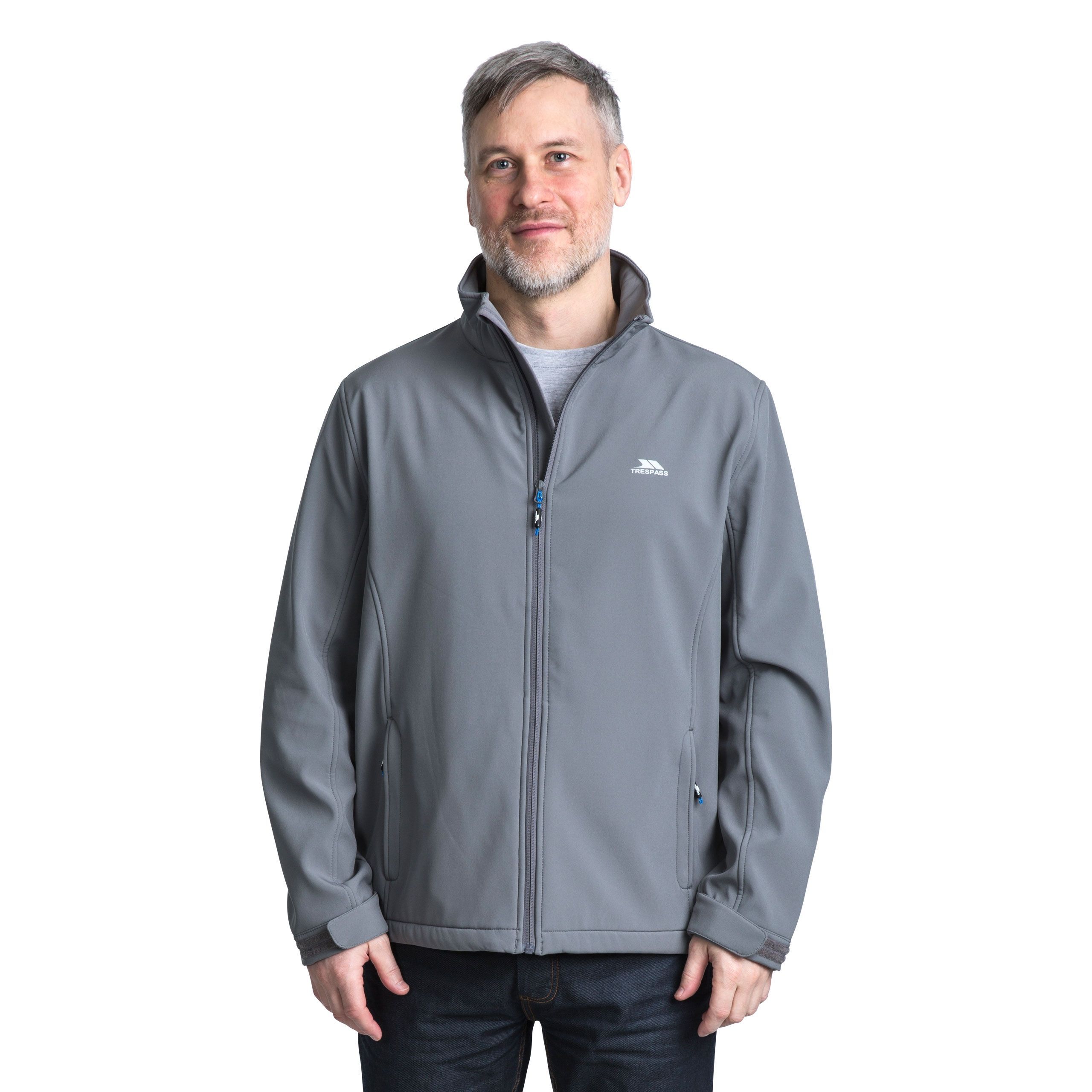 Windproof. Lightweight. 2 Zip Pockets. Drawcord at Hem. Adjustable Flat Cuffs with Tabs.  94% Polyester, 6% Elastane. Trespass Mens Chest Sizing (approx): S - 35-37in/89-94cm, M - 38-40in/96.5-101.5cm, L - 41-43in/104-109cm, XL - 44-46in/111.5-117cm, XXL - 46-48in/117-122cm, 3XL - 48-50in/122-127cm.