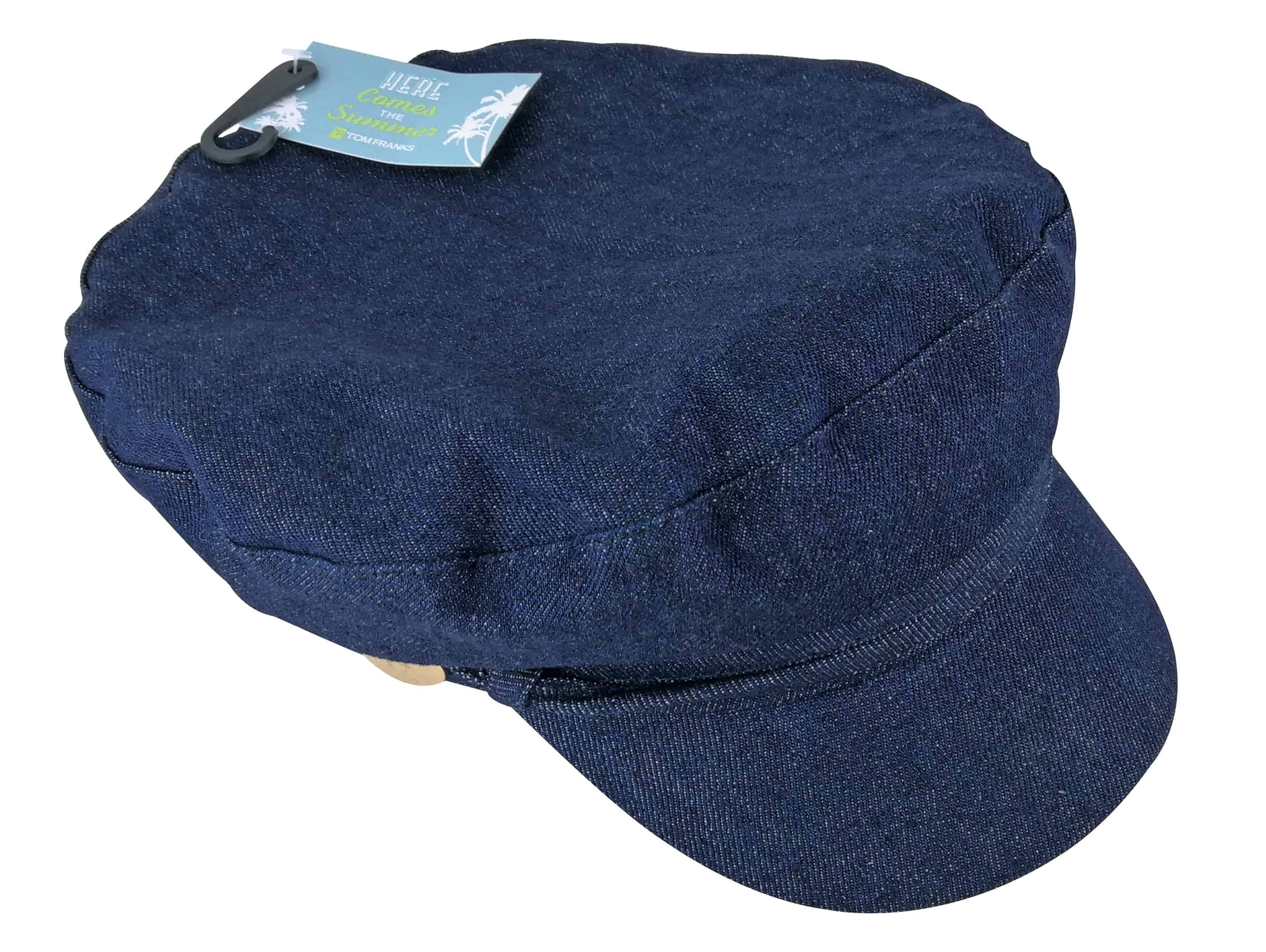 Ladies 100% Cotton Cord / Denim Flat Cap   If you are looking to bring a retro look back into your wardrobe then why not consider one of the options here on offer being a dark blue denim or a pink cord flat cap.   The cap has a solid visor to help keep the sun off your face. There are also gold coloured buttons on the side of the cap to enhance the vintage look on the flat cap. The cap is also made out of 100% cotton so that the feel is as soft as possible on your head.   These ladies cap are available in one size and are available in 2 designs. They are made from 100% cotton and they must be washed by hand.   Extra Product Details   Ladies Flat Caps  Denim & Cord Designs  One Size  Vintage Look  100% Cotton  Hand Washable