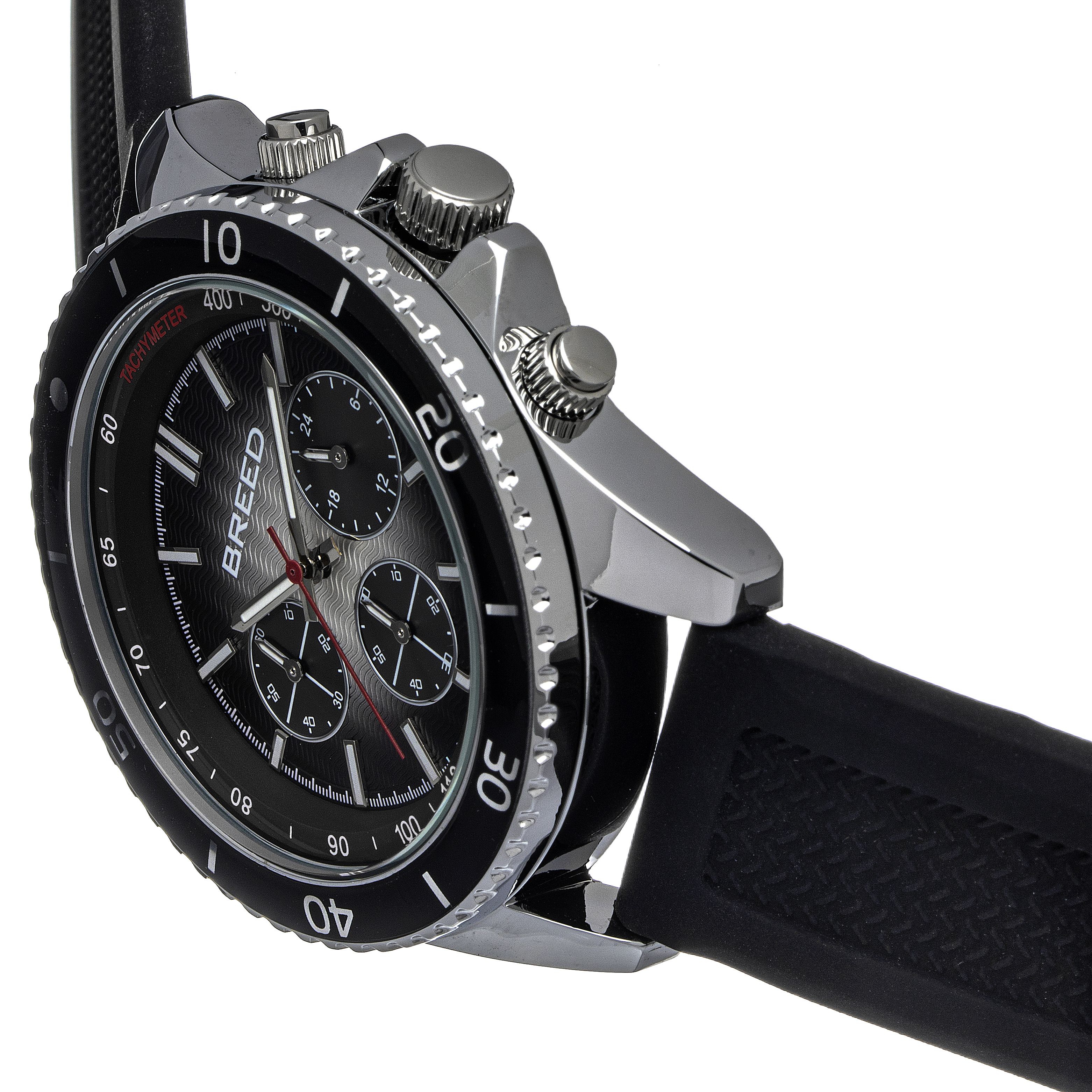 Breed Tempo Chronograph Strap Watch