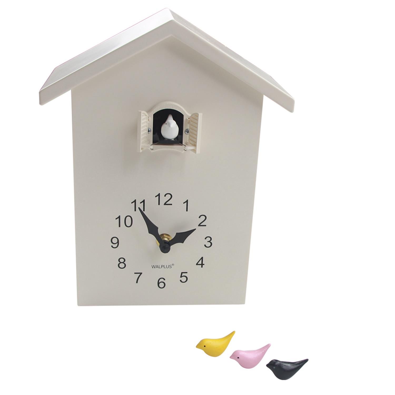 Walplus White Cuckoo Clock White Window wall clock, wall clock