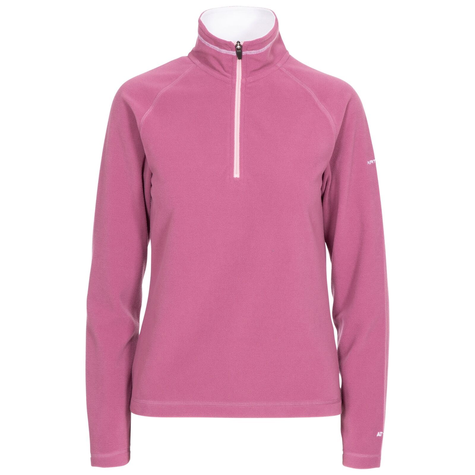 Microfleece top with anti pilling. 1/2 zip neck. Contrast inner collar and neck tape. Airtrap. 100% polyester. Trespass Womens Chest Sizing (approx): XS/8 - 32in/81cm, S/10 - 34in/86cm, M/12 - 36in/91.4cm, L/14 - 38in/96.5cm, XL/16 - 40in/101.5cm, XXL/18 - 42in/106.5cm.