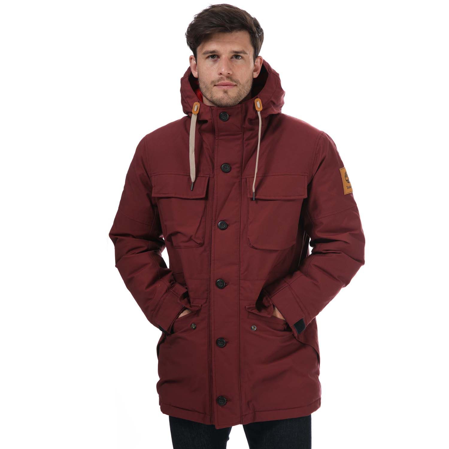 Men's Timberland Expedition Field Parka DV in Burgundy