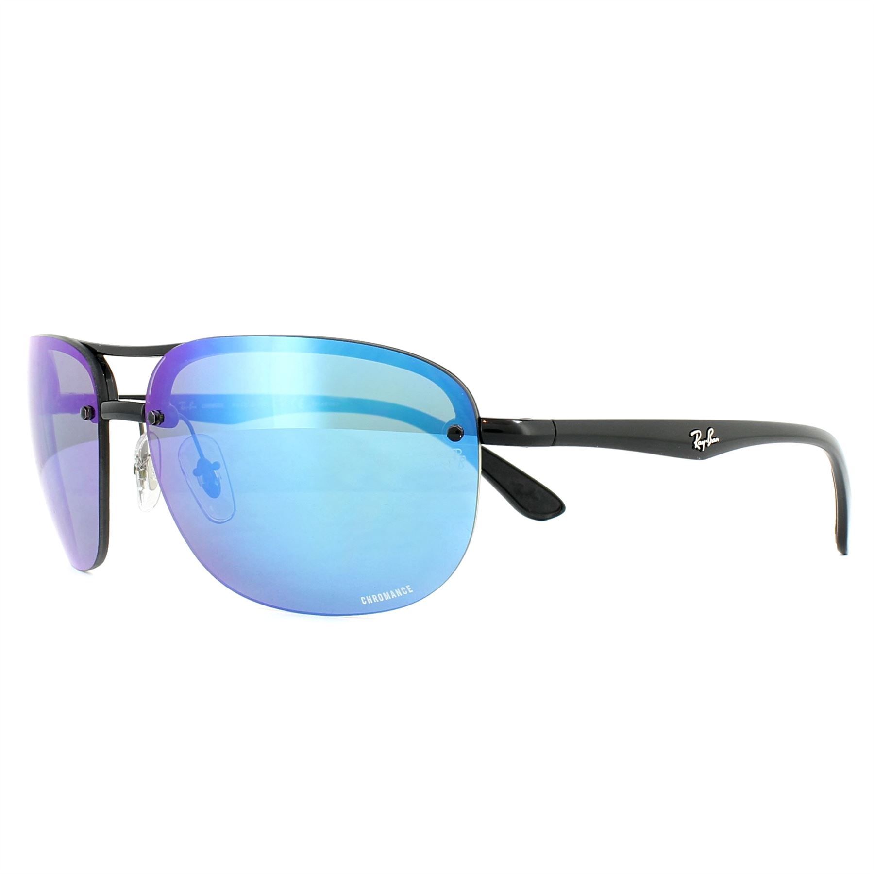 RayBan Sunglasses RB4275CH 601/A1 Black Blue Mirror Polarized Chromance