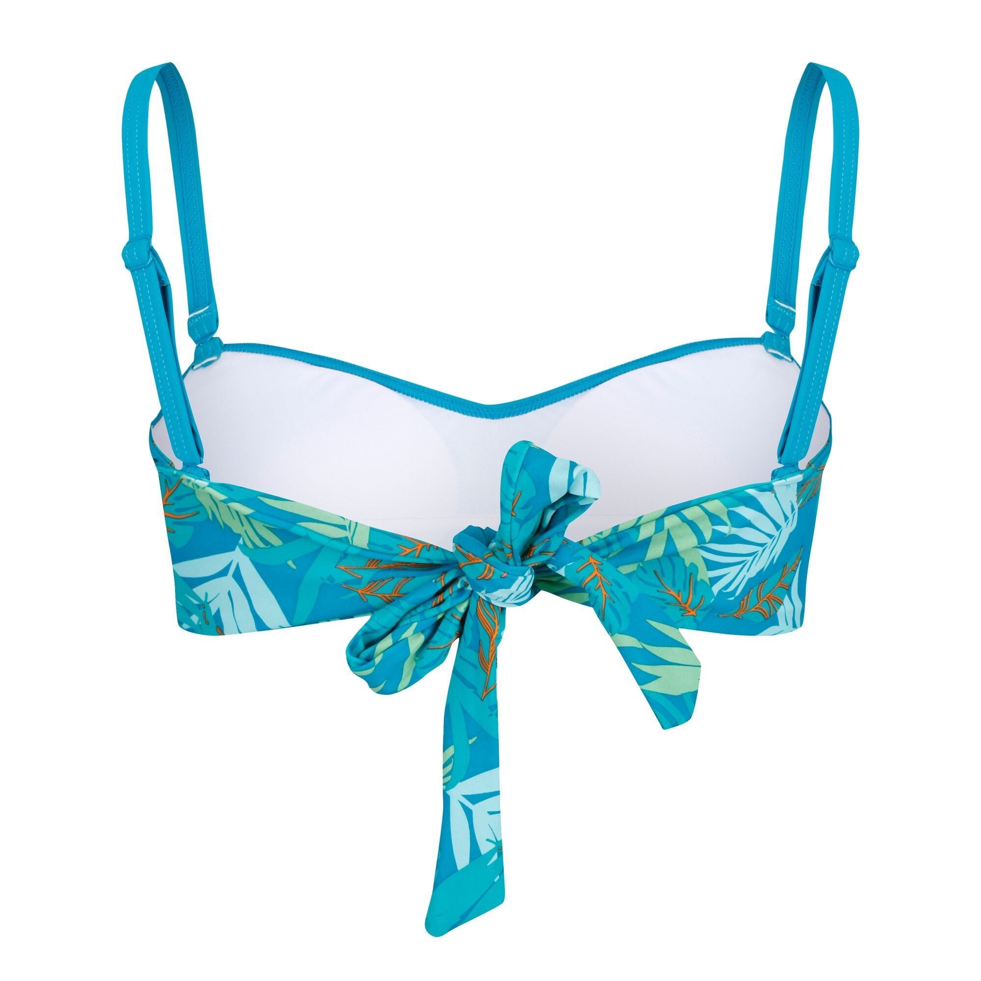 82% Polyamide, 18% Elastane. The Aceana Bikini Top is made from supremely soft, stretch fabric. A bandeau style with a supportive light foam cup and ruching details. Adjustable straps for multiway styling.