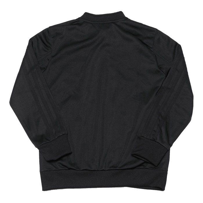 Junior Boys adidas Condivo 18 Presentation Jacket in black - white.<BR><BR>- Piping details on collar and hem.<BR>- Comfortable zip pockets.<BR>- Full zip with ribbed collar.<BR>- Ribbed cuffs and hems.<BR>- Shiny fabrication gives slick finish.<BR>- adidas Badge of Sport on chest.<BR>- 100% polyester. Machine washable.<BR>- Ref: CF4338J
