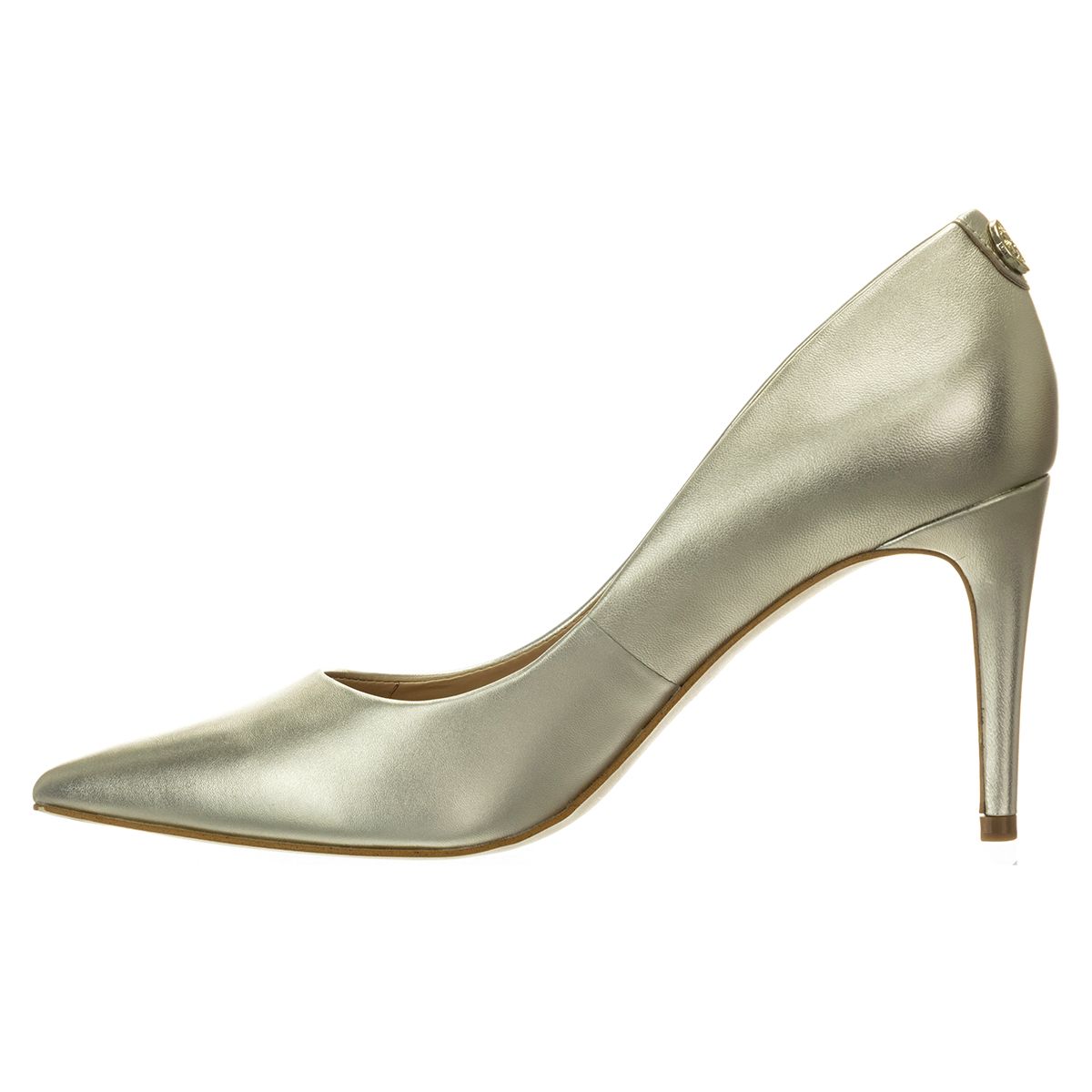 Guess FL5BE5LEM08-PLATI-40 These silver décolleté shoes will surely brighten up your elegant looks.