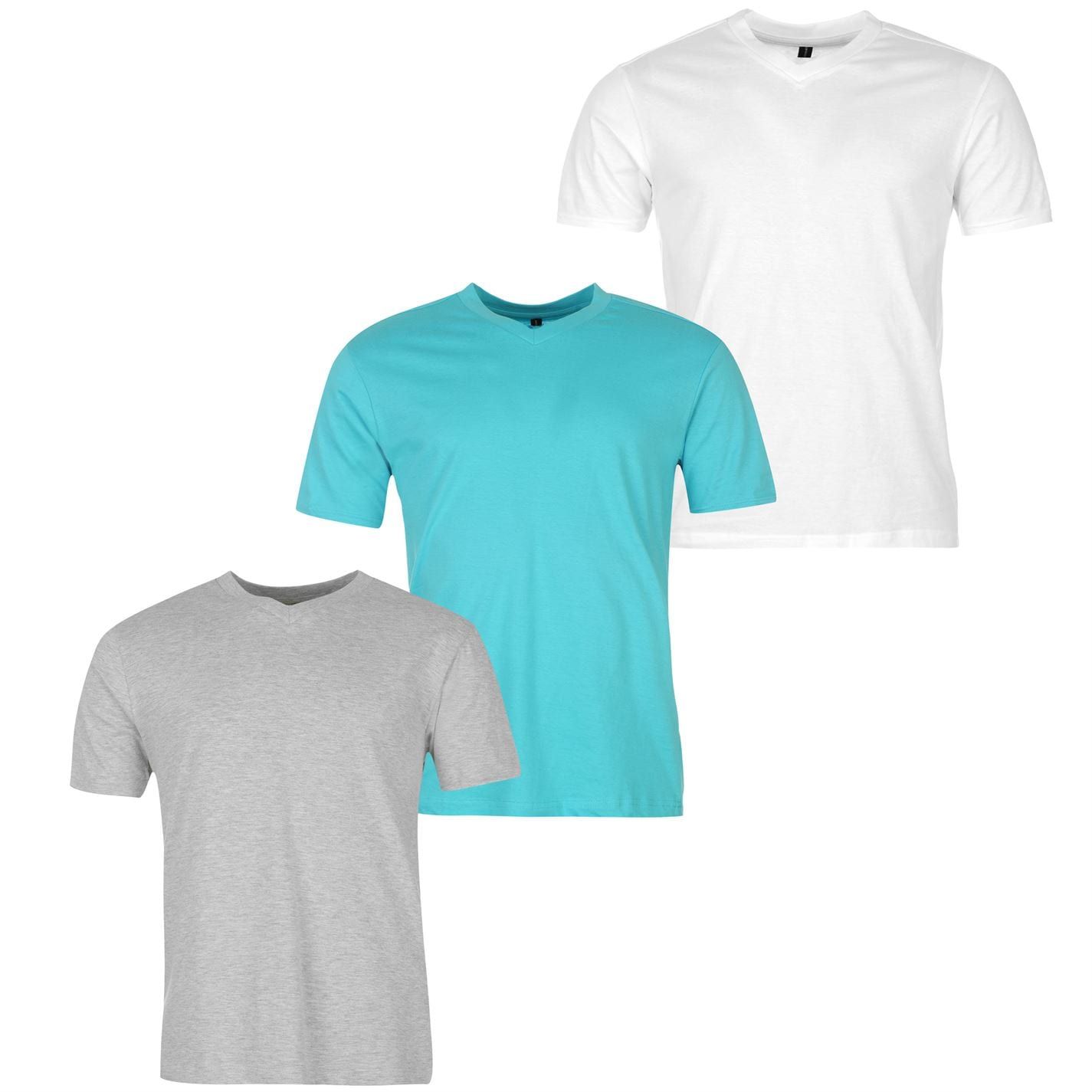 Donnay Mens 3 Pack V Neck T-Shirt