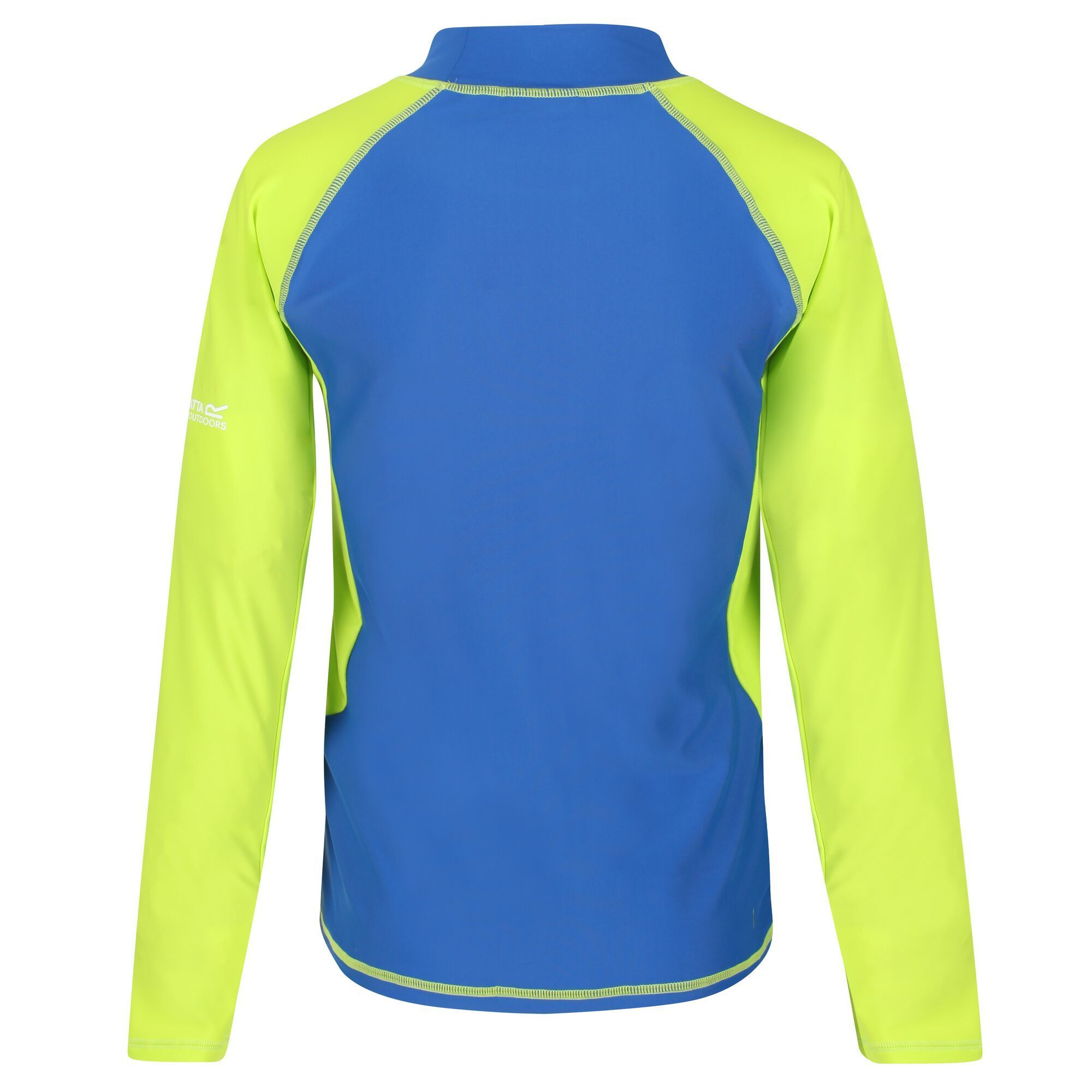 Material: 82% Polyamide, 18% Elastane. Soft touch and lightweight long sleeve swim top. UV protection (UPF) built in.