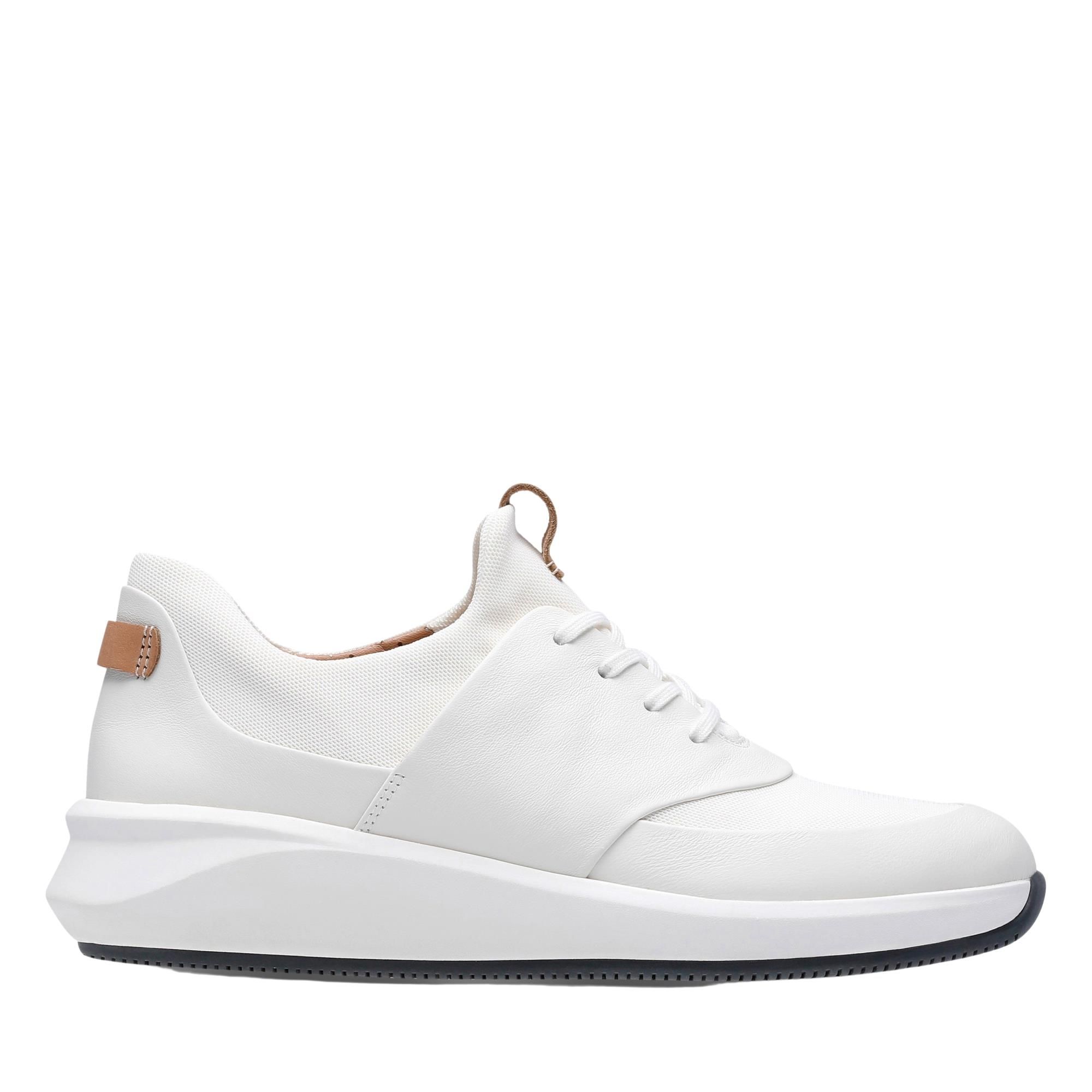 Clarks Un Rio Lace 26140398 White Leather