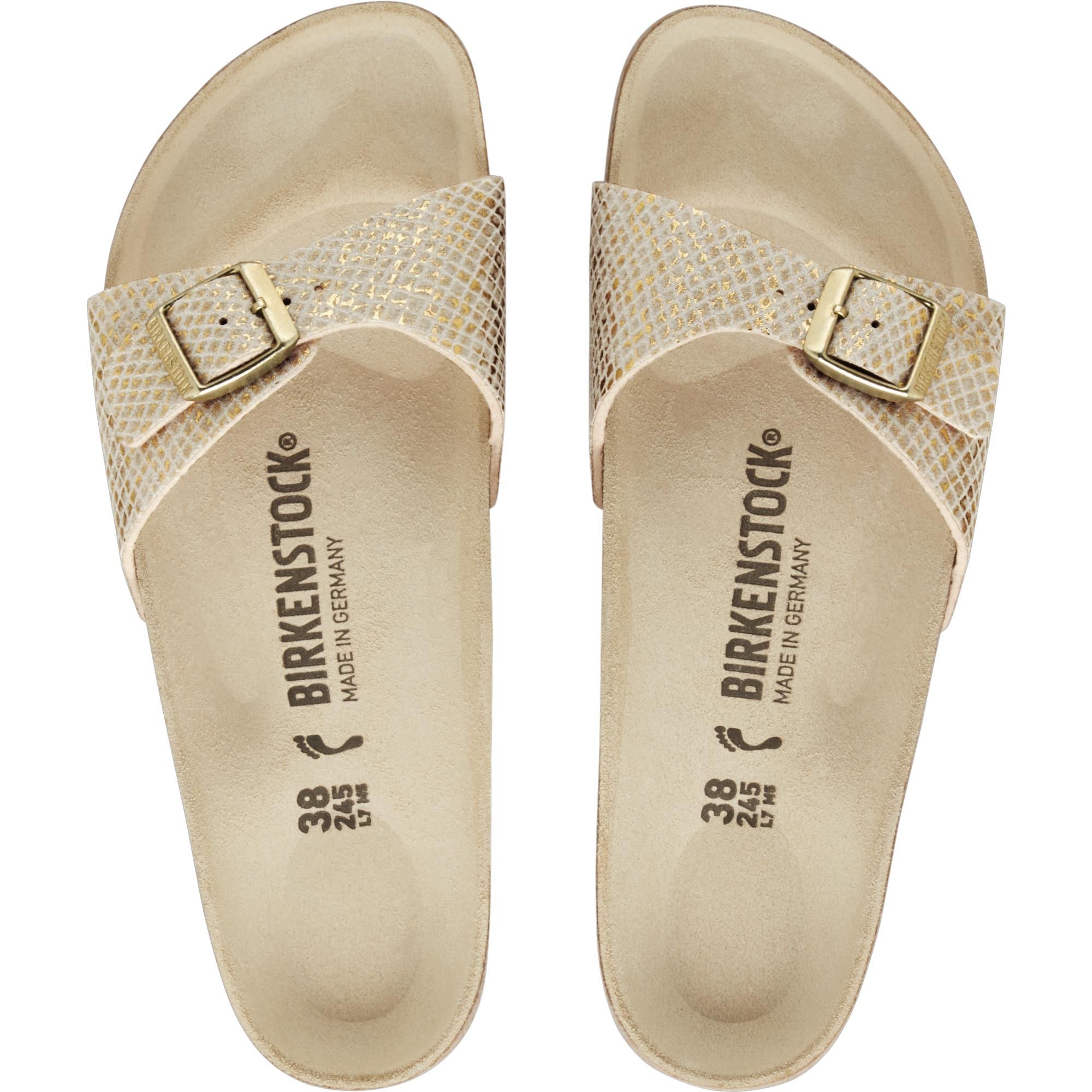 Birkenstock Madrid Bs Regular Fit 1018457 Shiny Python Eggshell