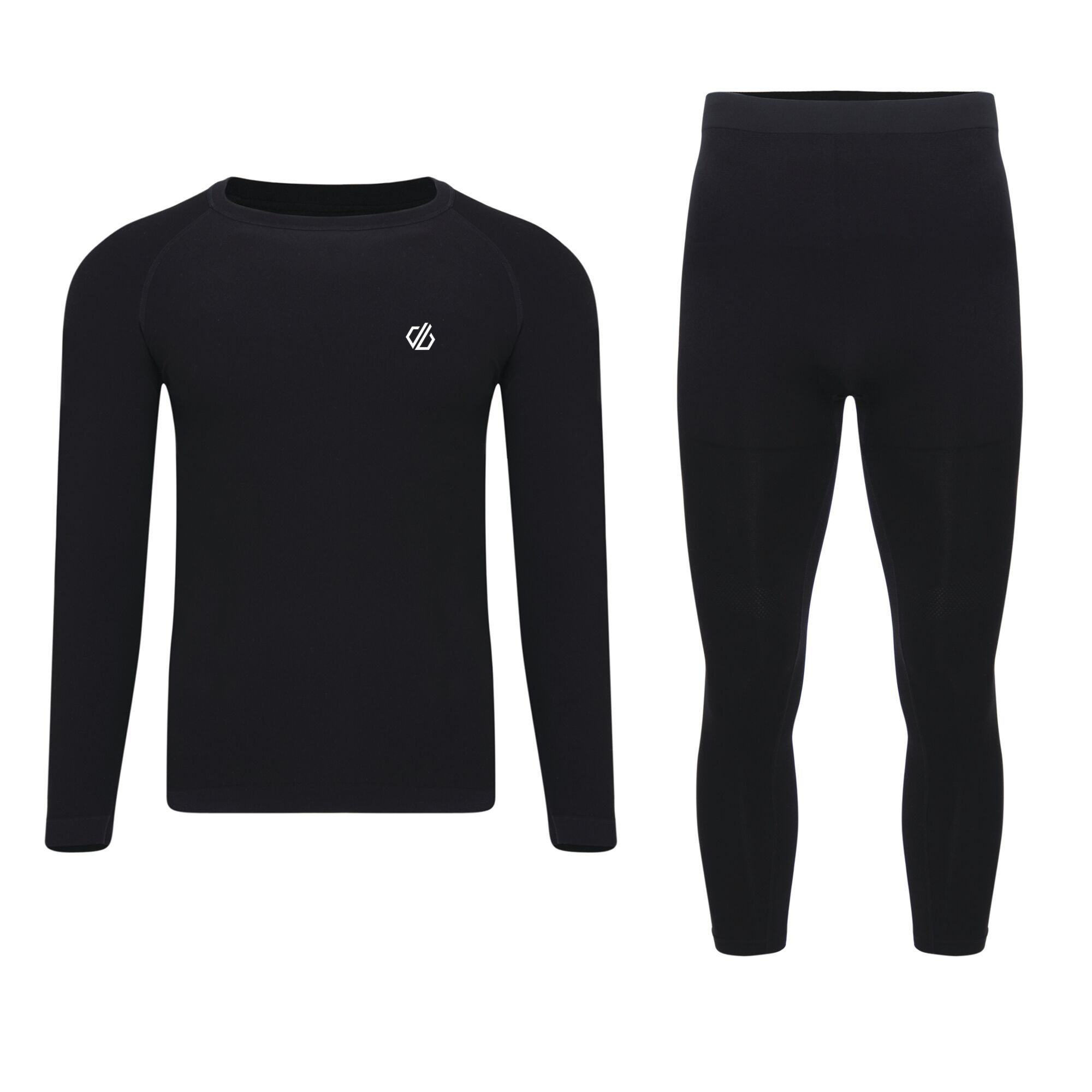 Material: 68% Polyester, 26% Nylon, 6% Elastane. Performance base layer collection. SeamSmart Technology. Q-Wic Seamless polyester/elastane knitted fabric. Ergonomic body map fit. Fast wicking and quick drying properties.  odour control treatment. Dare 2B Mens Sizing (chest approx): XXS (34in/86cm), XS (36in/92cm), S (38in/97cm), M (40in/102cm), L (42in/107cm), XL (44in/112cm), XXL (47in/119cm), XXXL (50in/127cm), XXXXL (53in/134cm), XXXXXL (56in/142cm). Dare 2B Mens Tights/Shorts Sizing (waist approx): XS (28in/71cm), S (30in/76cm), M (32in/81cm), L (34in/86cm), XL (36in/92cm), XXL (38in/97cm), XXXL (40in/102cm), XXXXL (42in/107cm), XXXXXL (44in/112cm).