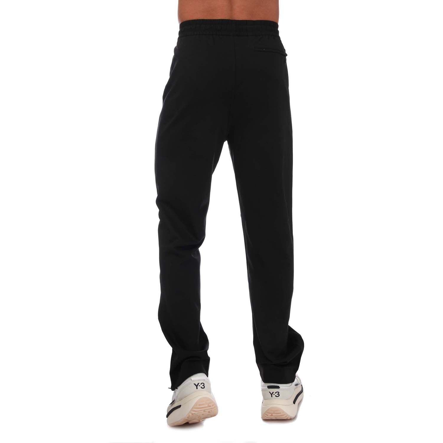 Men's Y3 Classic Straight Leg Track Pants in Black