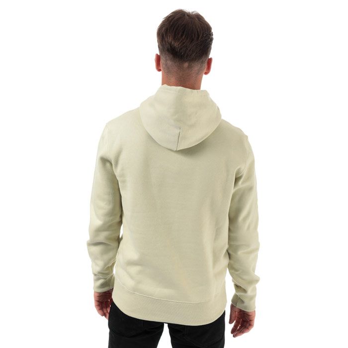 Mens Champion Large Logo Hoody in green.<BR><BR>- Lined hood with adjustable drawcord.<BR>- Long sleeves.<BR>- Cotton terry script logo to chest.<BR>- Signature C logo embroidered above left cuff.<BR>- Kangaroo pocket to front.<BR>- Ribbed cuffs and hem.<BR>- Tonal back neck tape.<BR>- Comfort fit.<BR>- 100% Cotton.  Machine washable.<BR>- Ref: 213498 ES050
