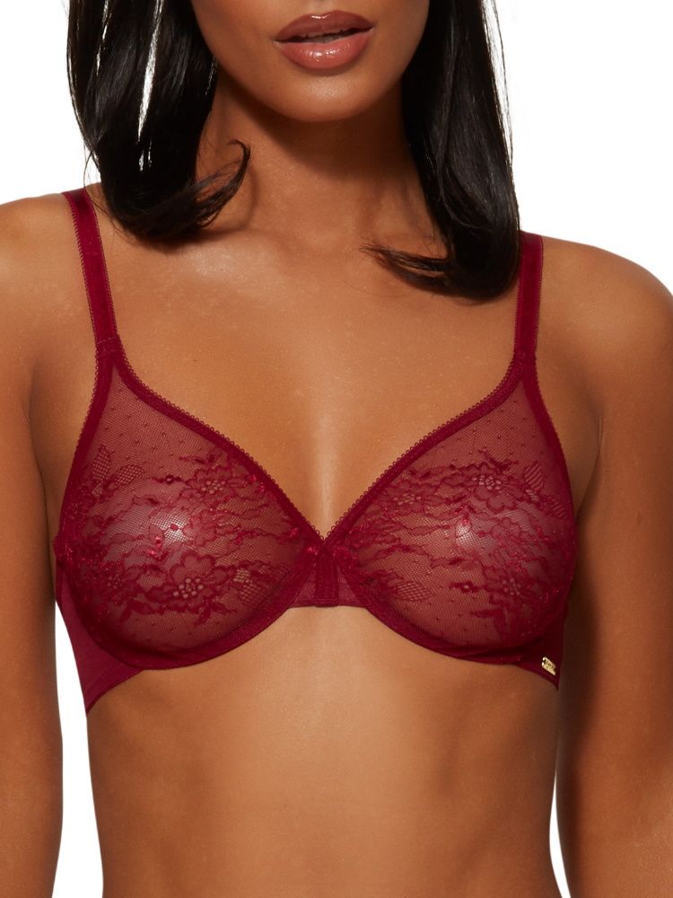 Gossard Glossies Lace Moulded Bra. With moulded lace, multiway back and an inner sling. The product is hand-wash only.