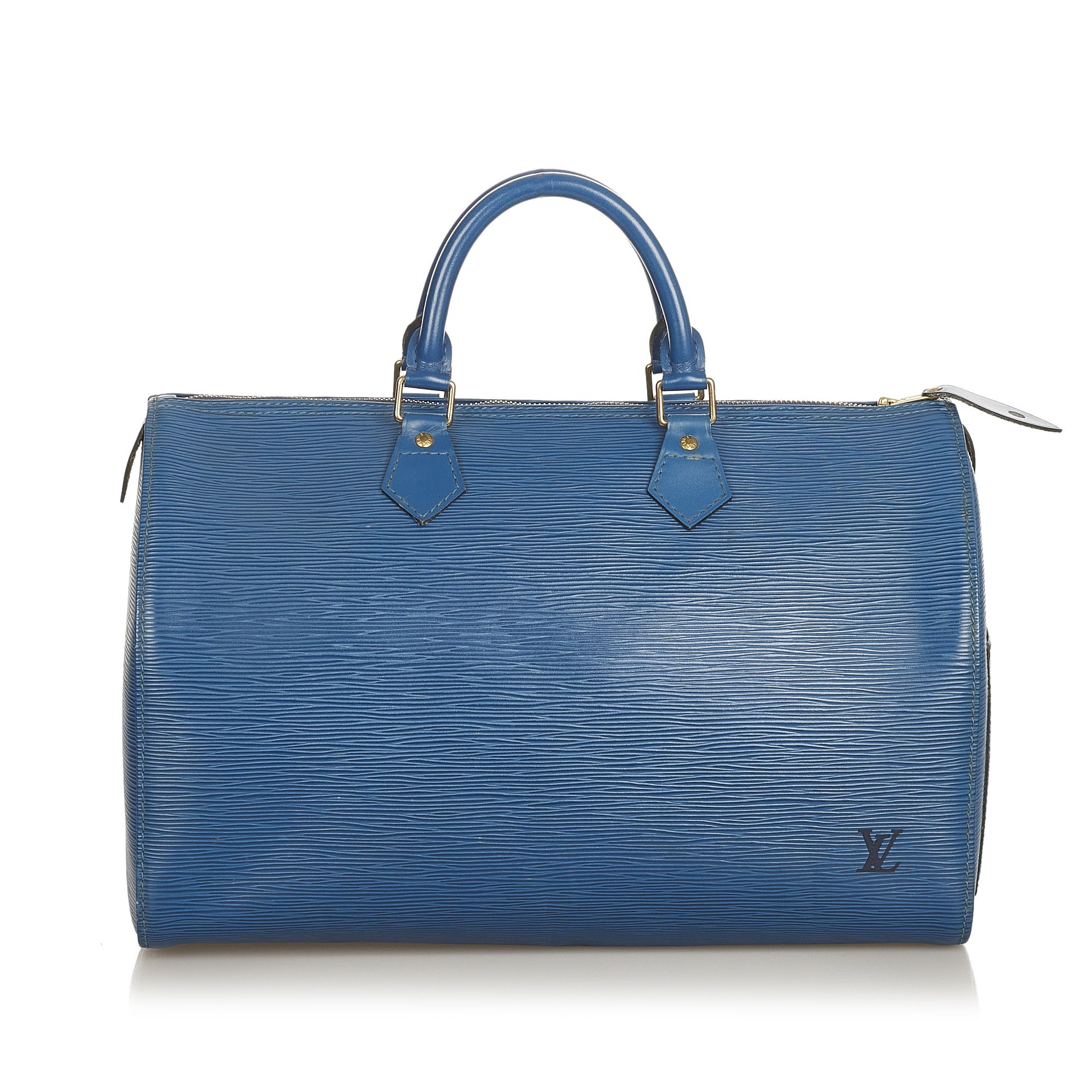 Vintage Louis Vuitton Epi Speedy 35 Blue