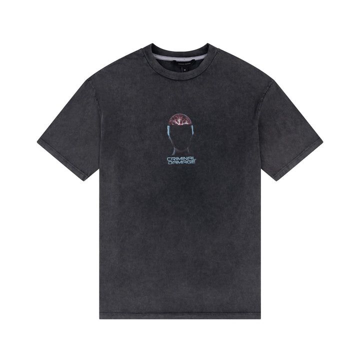 Digital Archive’ Description: Nebulla T-Shirt in Washed black featuring front text & back print. Details: - Washed black - Back and front print - Crew Neck - Ribbed Collar Composition: 100% Cotton. Machine wash as per care label instructions.