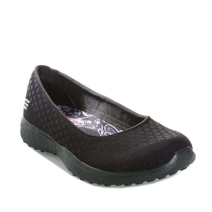 Women's Skechers Microburst One Up Shoes In Black