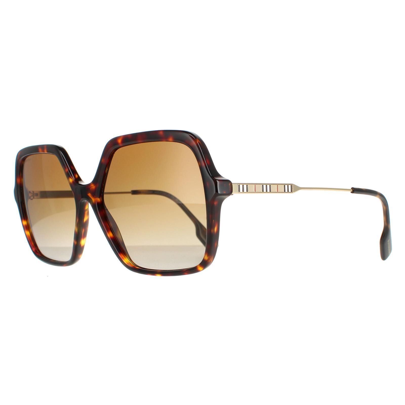 Burberry zonnebril BE4324 3002T5 Dark Havana Brown Gradiënt gepolariseerd